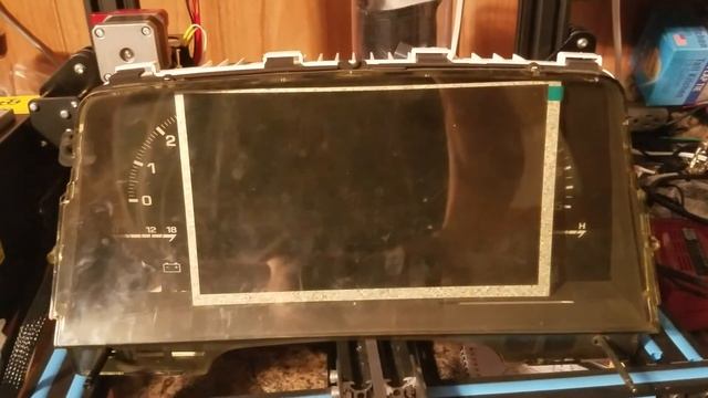 Test fitting the LCD display for my 1982 Toyota Celica Supra