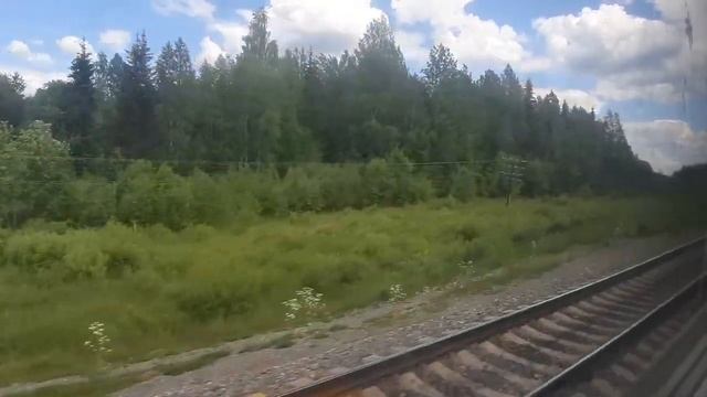 Станция Ломоватка из окна поезда