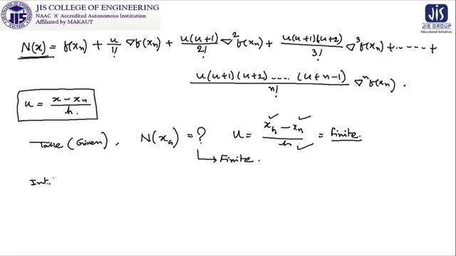 NEWTON'S BACKWARD INTERPOLATION