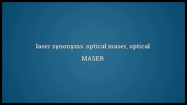 Laser Meaning