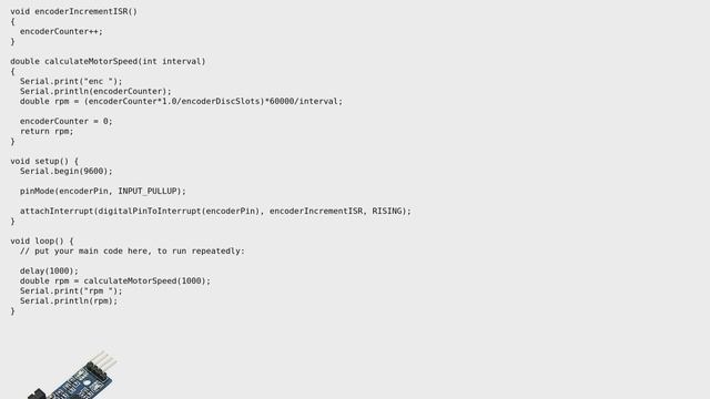 Arduino: LM393 Speed sensor - Counting pulses