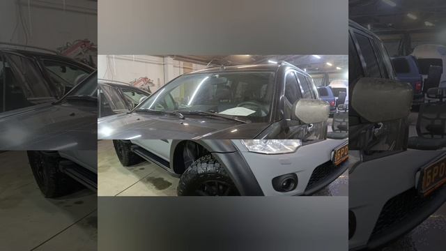 Митсубиси Паджеро Спорт. Полная покраска материалами компании Бронятор