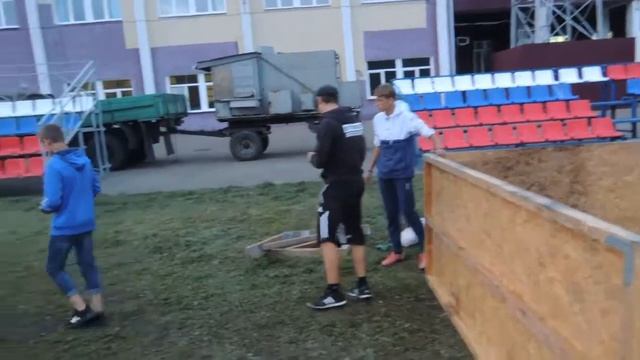Монтаж игровой площадки
