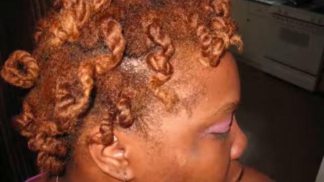 Spiral roller set from two strand twist