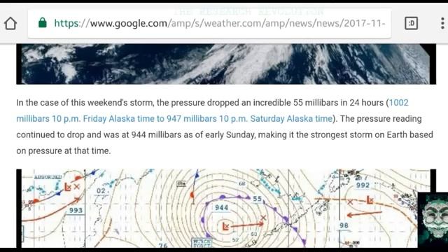 incredible  120 MPH WINDS; BERING SEA STORM