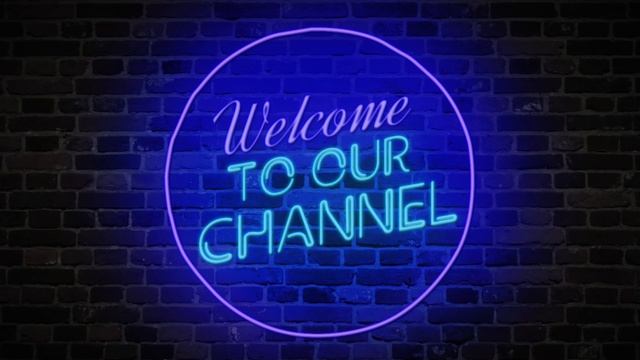 Neon Text Intro Channel1