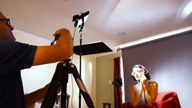 George Hurrell Hollywood Lighting with LED Lights