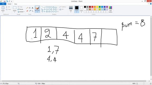 Pair Sum Program in C in Hindi