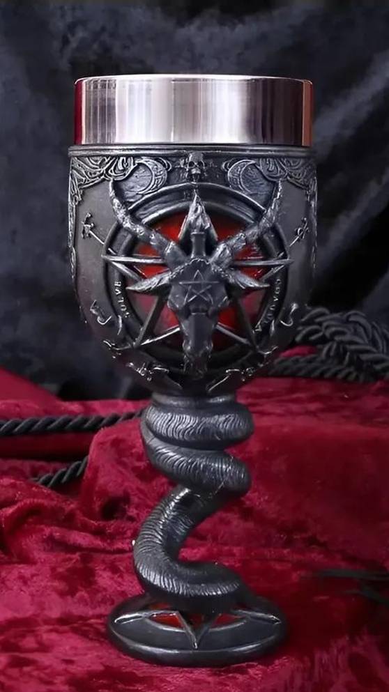 Мифический дизайнерский языческий кубок Бафомет Baphomet Tankard пентаграмма