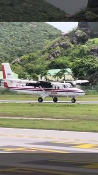 Посадка на 650-метровую взлетно-посадочную полосу острова Сен-Бартелеми