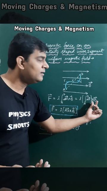 Magnetic Force on an Arbitrarily Shaped Current Carrying Wire @PhysicsShortsByVirendra