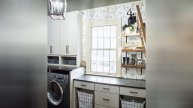 75 Slate Floor Laundry Room With Gray Countertops Design Ideas You'll Love 🌈