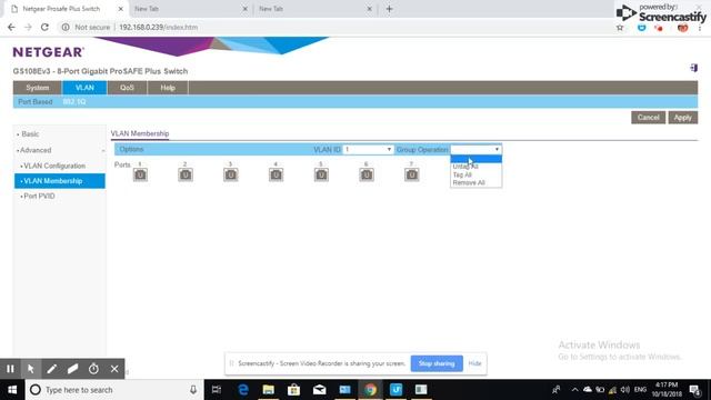 NETGEAR PROSAFE PLUS SWITCH HOW TO VLAN CONFIGUATION
