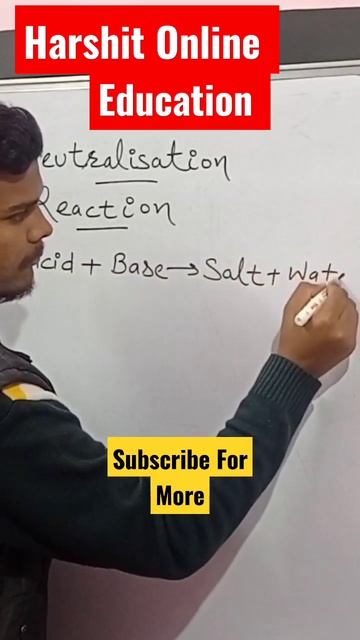 Neutralisation Reaction💯.. #viralvideo #shorts #reaction #science #acidsbasesandsaltsclass10