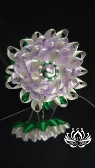 LLL-LenaLentaLepestok. L25. Шпилька для волос ручной работы "Астра".