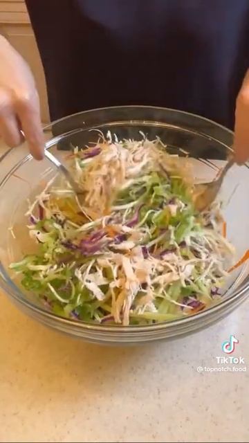 Chicken Cabbage Salad (Short) @topnotch.food - سلطة الملفوف بالدجاج