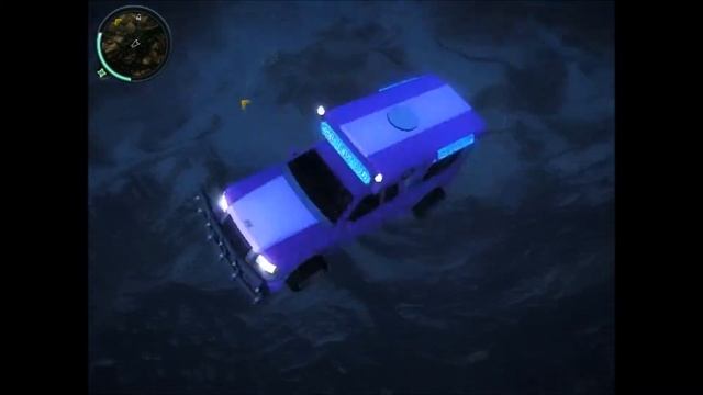 Just Cause 2 base jump with vehicles
