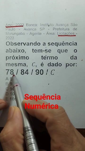 Sequência Numérica #matemática #matematicamente #aprendamatematica