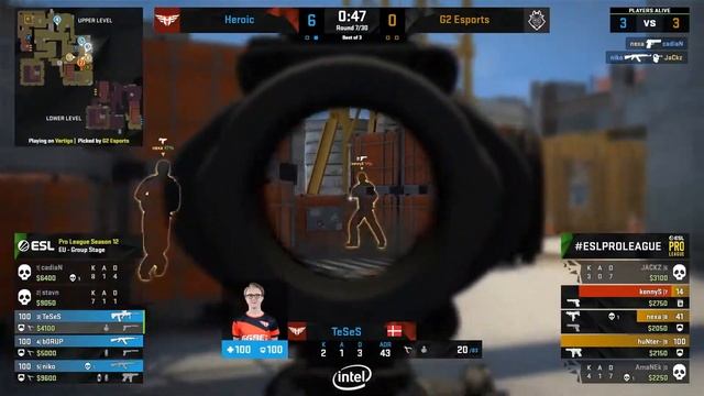 G2 vs Heroic - ESL PRO LEAGUE Season 12 - HIGHLIGHTS | CSGO