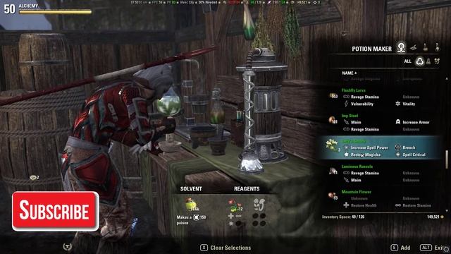 ★ ESO Alchemy Recipe ★ How To Make Drain Magicka Poison IX