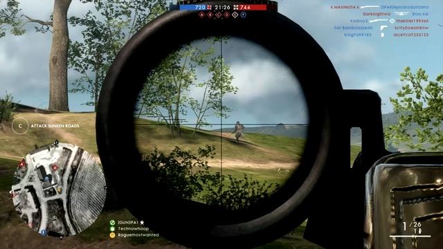 Battlefield 1 The Martini Henry Sniper Not OP.  How to join a platoon