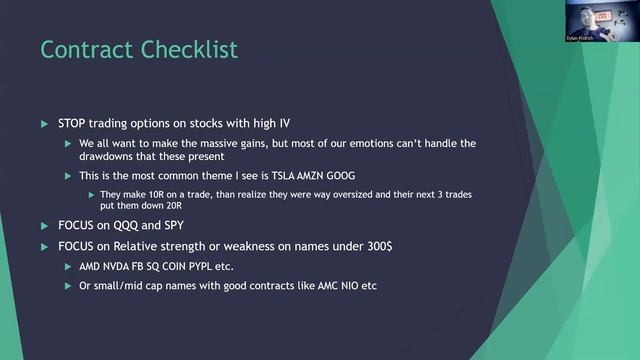 OPTIONS TRADING CHECKLIST... HOW TO PICK THE BEST CONTRACTS AND STRIKE PRICE... PROFIT CALCULATOR