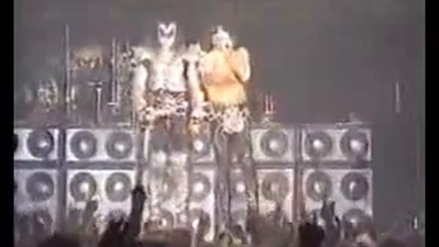 kiss yells at guy with laser pointer