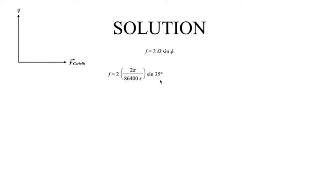 METR2023 - Lecture 5 - Segment 4: Coriolis Force Exercise