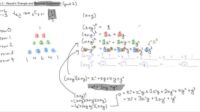 MCR3U1 - 6.3 Pascal's Triangle and Binomial Expansion part 2