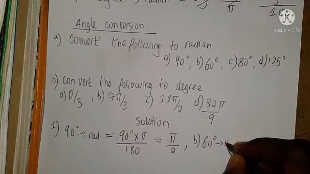 Trigonometry-6- Solved Example 1 on Radian