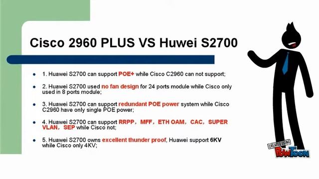 Switches Mapping - Cisco VS Huawei