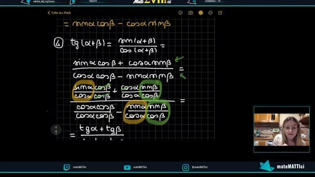 Le formule di addizione e sottrazione di seno, coseno e tangente