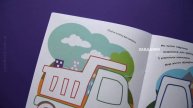Розмальовки з кольоровим контуром «Міський транспорт». Видавництво «Кристал Бук»