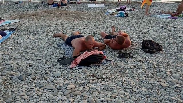 Вечерний пляж. Дивноморское.