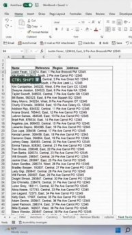 Split Text to Columns in Excel #shorts #viral #howto #youtubeshorts #2023 #trending