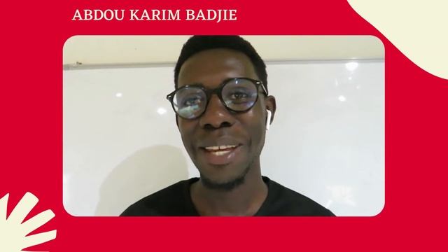 Abdou Karim Badjie, assistant de Gambia Tech Project