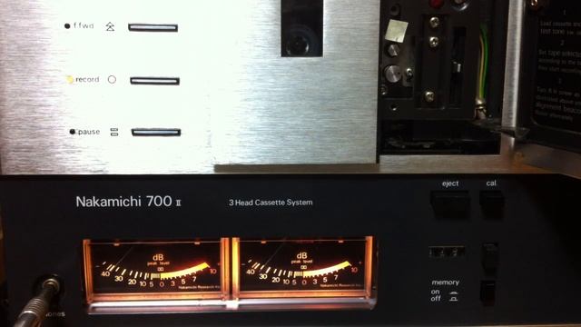 Nakamichi 700 Ⅱ　カセットデッキ　周波数特性