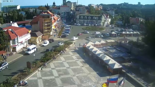 Вебкамера "Площадь Советская". Запись 16.09.2016 16:00:17