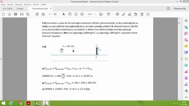 TERMODİNAMİK SORU ÇÖZÜMÜ 5