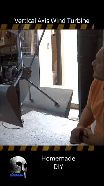 Homemade wind turbine generator VAWT