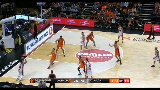 Valencia - Olimpia Milano 98-103 : Amazing Curtis Jerrells 30pts (6 threes)