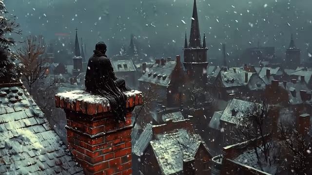 Dark Academia Music with Solitary Winter Scene - Dark Piano Instrumentals & Gothic Ambience