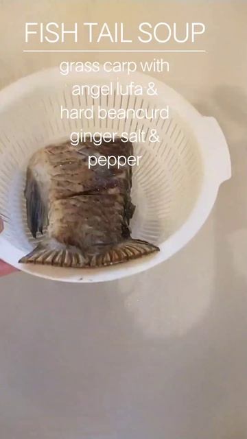 FISH TAIL SOUP / GRASS CARP TAIL SOUP #shorts #shortvideo #shortsfeed #chinesefood #chinesesoup