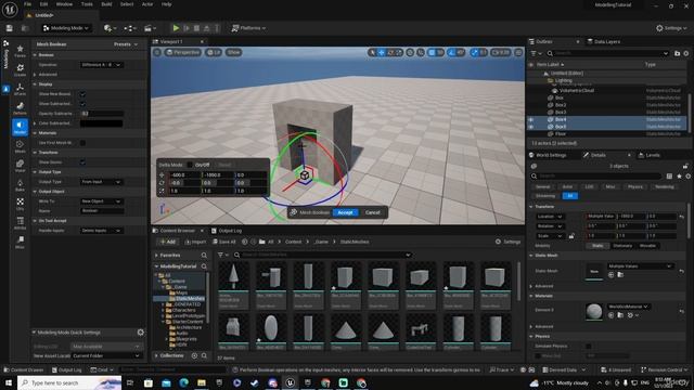 5. Boolean and Substracting objects - Part 1