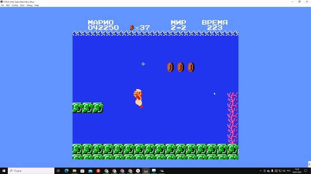 Прохождение игры Super Mario Bros Dendy мир 2 уровень 2