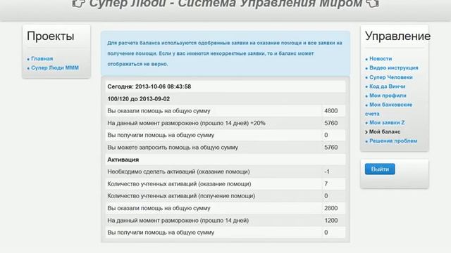 Получение помощи 5700 Мавро руб.