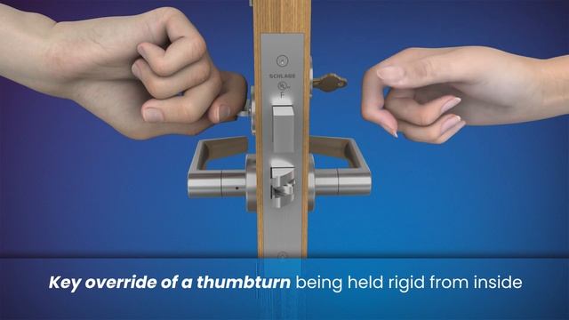 Schlage Key Override Safety Feature