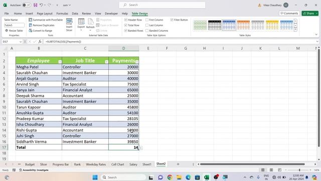 All Basic Formulas in a Table in Microsoft Excel | Sum Max Min Average If Sumif 🔥