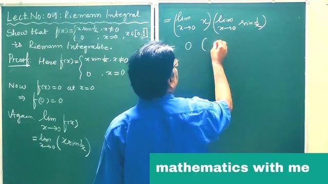 LECT NO: 09. RIEMANN INTEGRAL. SOLUTION OF A QUESTION BY B DASH SIR @mathematicswithme1396