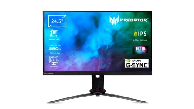 Predator XB253QGWbmiiprzx Monitor Gaming PC 24.5", Display IPS Full HD, 240 Hz, 1 ms, 16:9, #shorts